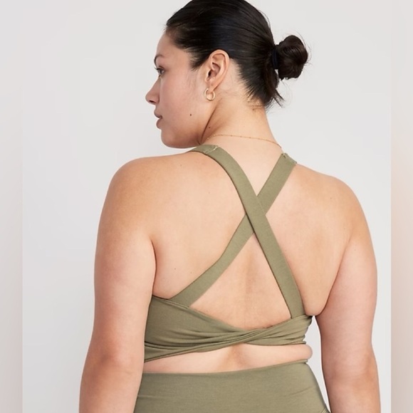 NWT! Fir Tree Light Support PowerChill Cross-Back Longline Sports Bra -Size XS🤎 - Picture 4 of 7